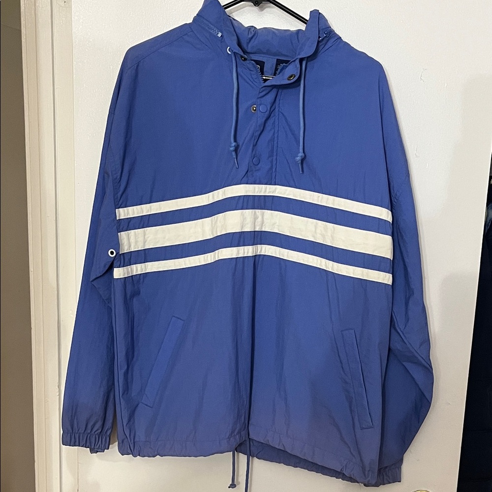 GAP Blue and White Men's Windbreaker